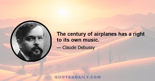 The century of airplanes has a right to its own music.