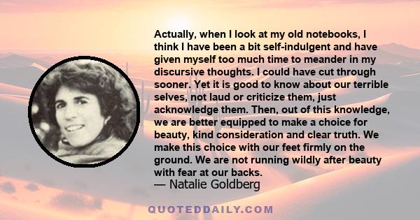Actually, when I look at my old notebooks, I think I have been a bit self-indulgent and have given myself too much time to meander in my discursive thoughts. I could have cut through sooner. Yet it is good to know about
