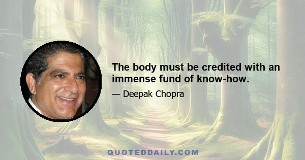 The body must be credited with an immense fund of know-how.