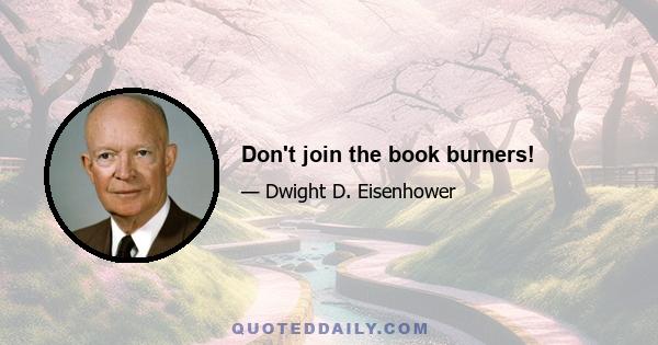 Don't join the book burners!