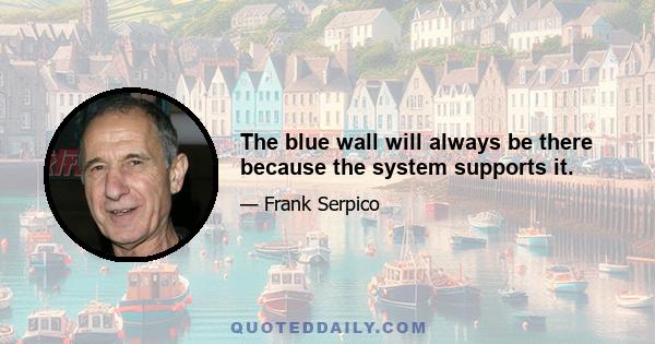 The blue wall will always be there because the system supports it.