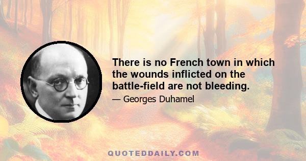 There is no French town in which the wounds inflicted on the battle-field are not bleeding.