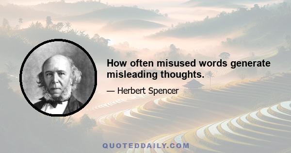 How often misused words generate misleading thoughts.