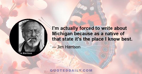 I'm actually forced to write about Michigan because as a native of that state it's the place I know best.