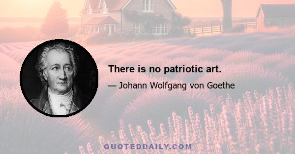 There is no patriotic art.