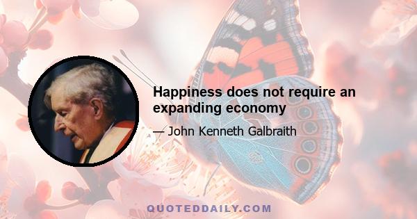 Happiness does not require an expanding economy