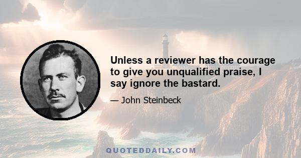 Unless a reviewer has the courage to give you unqualified praise, I say ignore the bastard.