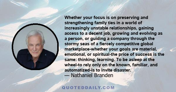 Whether your focus is on preserving and strengthening family ties in a world of increasingly unstable relationships, gaining access to a decent job, growing and evolving as a person, or guiding a company through the