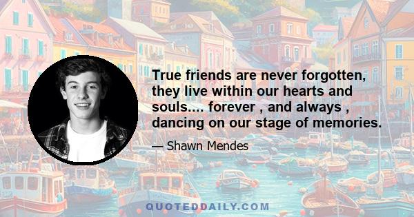 True friends are never forgotten, they live within our hearts and souls.... forever , and always , dancing on our stage of memories.