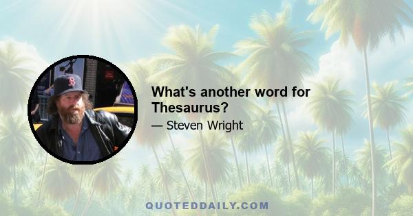 What's another word for Thesaurus?