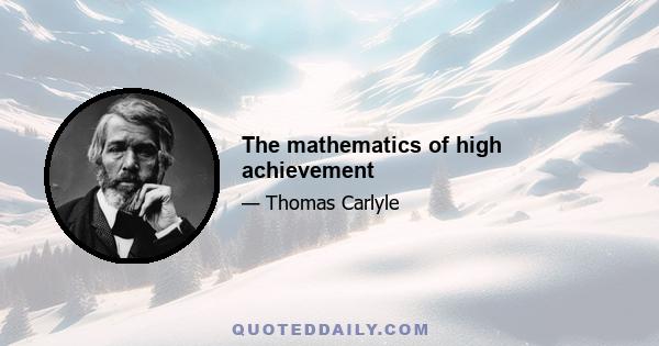 The mathematics of high achievement