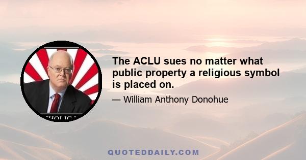 The ACLU sues no matter what public property a religious symbol is placed on.