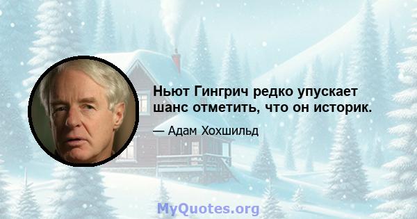 Ньют Гингрич редко упускает шанс отметить, что он историк.