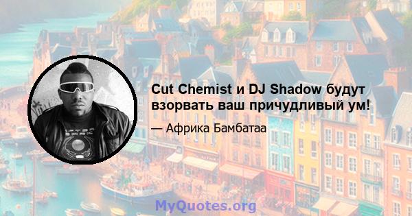 Cut Chemist и DJ Shadow будут взорвать ваш причудливый ум!