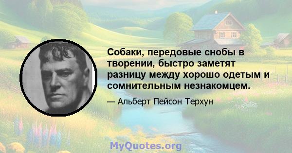 Собаки, передовые снобы в творении, быстро заметят разницу между хорошо одетым и сомнительным незнакомцем.