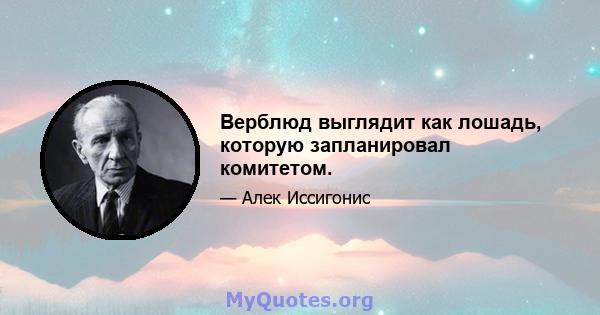 Верблюд выглядит как лошадь, которую запланировал комитетом.