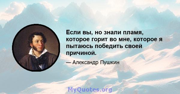 Если вы, но знали пламя, которое горит во мне, которое я пытаюсь победить своей причиной.