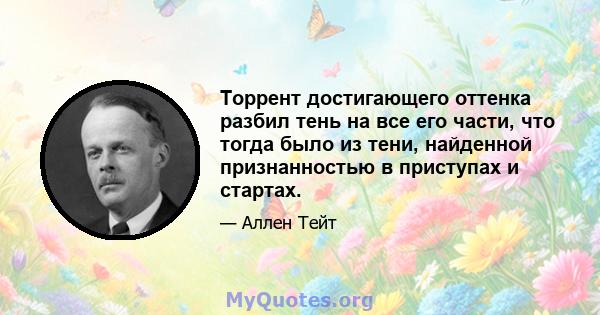 Торрент достигающего оттенка разбил тень на все его части, что тогда было из тени, найденной признанностью в приступах и стартах.