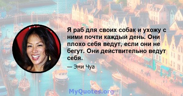 Я раб для своих собак и ухожу с ними почти каждый день. Они плохо себя ведут, если они не бегут. Они действительно ведут себя.