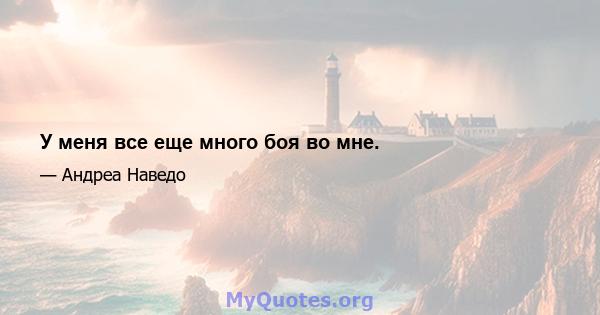 У меня все еще много боя во мне.