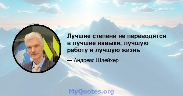 Лучшие степени не переводятся в лучшие навыки, лучшую работу и лучшую жизнь