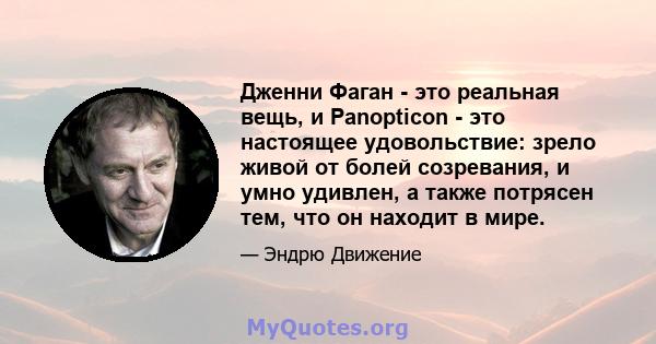 Дженни Фаган - это реальная вещь, и Panopticon - это настоящее удовольствие: зрело живой от болей созревания, и умно удивлен, а также потрясен тем, что он находит в мире.