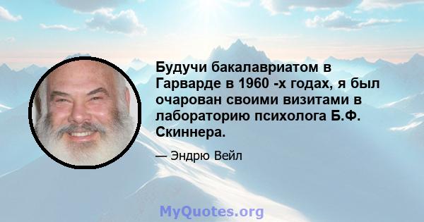 Будучи бакалавриатом в Гарварде в 1960 -х годах, я был очарован своими визитами в лабораторию психолога Б.Ф. Скиннера.