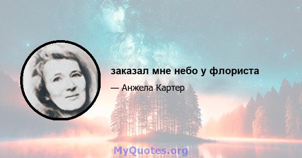 заказал мне небо у флориста