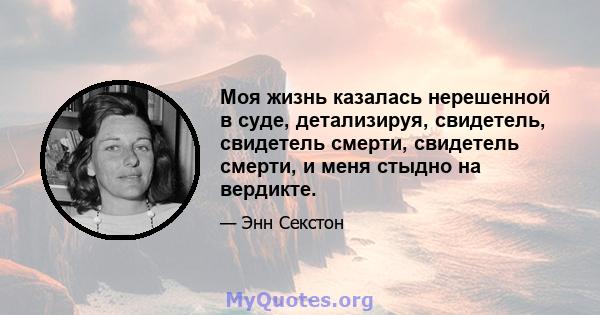 Моя жизнь казалась нерешенной в суде, детализируя, свидетель, свидетель смерти, свидетель смерти, и меня стыдно на вердикте.