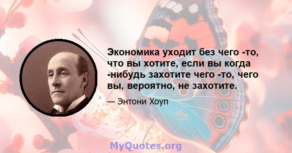 Экономика уходит без чего -то, что вы хотите, если вы когда -нибудь захотите чего -то, чего вы, вероятно, не захотите.