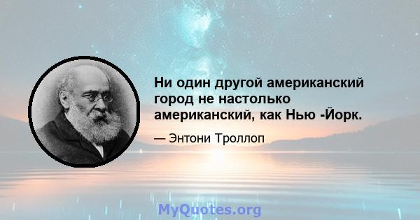 Ни один другой американский город не настолько американский, как Нью -Йорк.