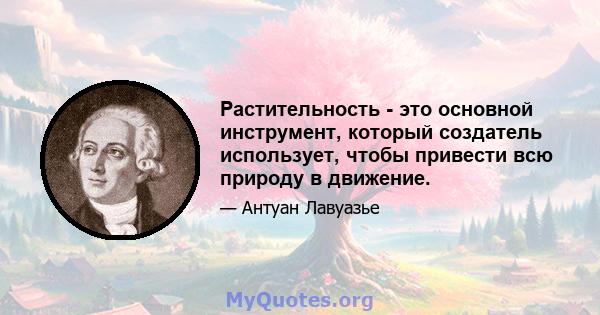 Растительность - это основной инструмент, который создатель использует, чтобы привести всю природу в движение.