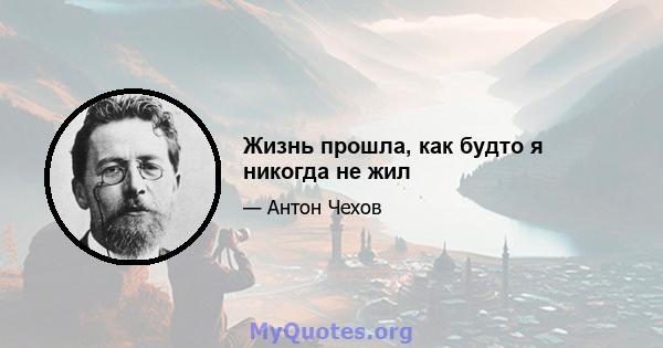 Жизнь прошла, как будто я никогда не жил