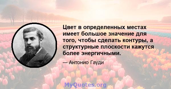 Цвет в определенных местах имеет большое значение для того, чтобы сделать контуры, а структурные плоскости кажутся более энергичными.