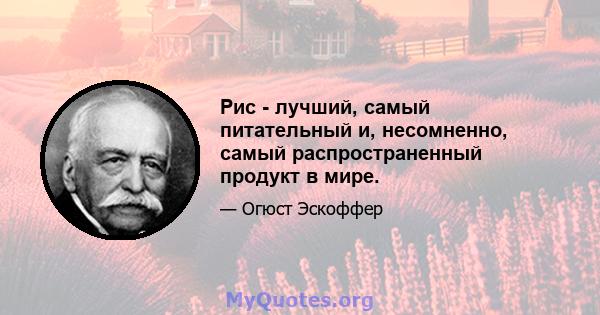 Рис - лучший, самый питательный и, несомненно, самый распространенный продукт в мире.