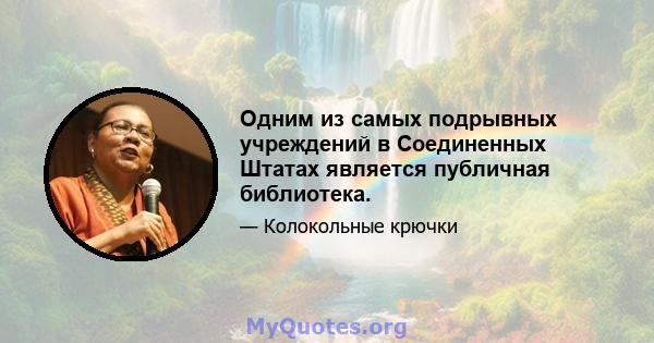 Одним из самых подрывных учреждений в Соединенных Штатах является публичная библиотека.