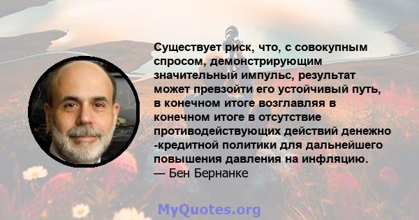 Существует риск, что, с совокупным спросом, демонстрирующим значительный импульс, результат может превзойти его устойчивый путь, в конечном итоге возглавляя в конечном итоге в отсутствие противодействующих действий