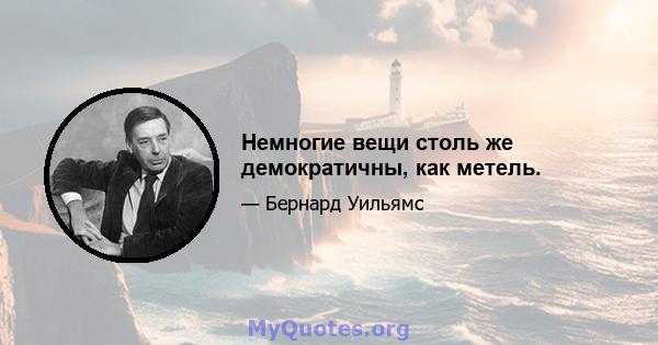 Немногие вещи столь же демократичны, как метель.