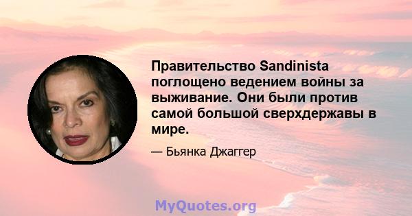 Правительство Sandinista поглощено ведением войны за выживание. Они были против самой большой сверхдержавы в мире.