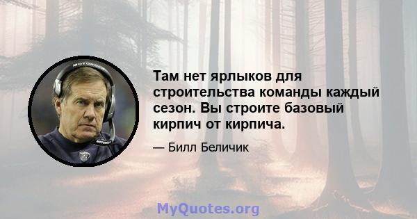 Там нет ярлыков для строительства команды каждый сезон. Вы строите базовый кирпич от кирпича.