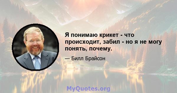 Я понимаю крикет - что происходит, забил - но я не могу понять, почему.