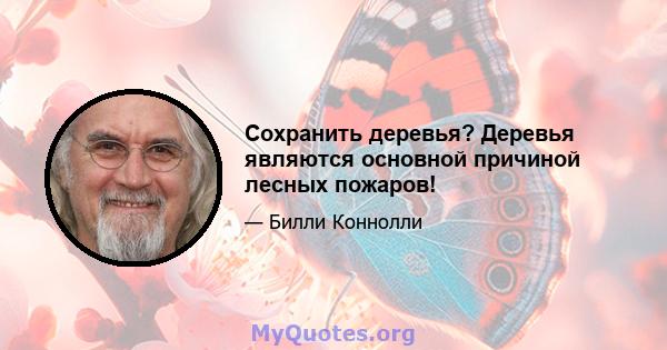 Сохранить деревья? Деревья являются основной причиной лесных пожаров!