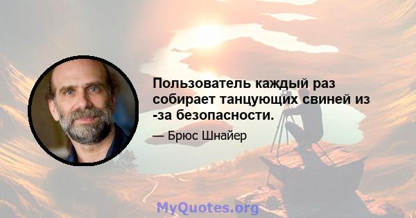 Пользователь каждый раз собирает танцующих свиней из -за безопасности.