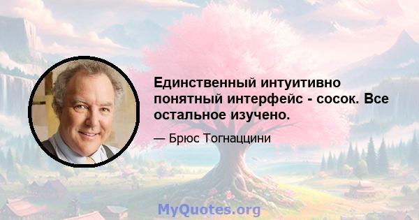 Единственный интуитивно понятный интерфейс - сосок. Все остальное изучено.