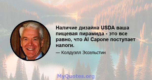 Наличие дизайна USDA ваша пищевая пирамида - это все равно, что Al Capone поступает налоги.