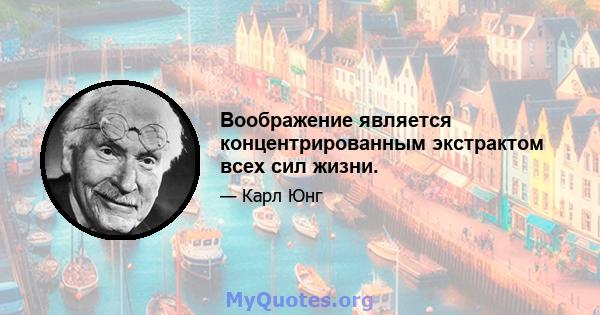 Воображение является концентрированным экстрактом всех сил жизни.