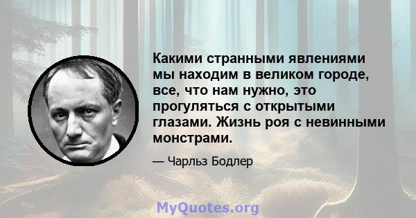 Какими странными явлениями мы находим в великом городе, все, что нам нужно, это прогуляться с открытыми глазами. Жизнь роя с невинными монстрами.