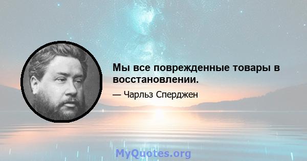 Мы все поврежденные товары в восстановлении.