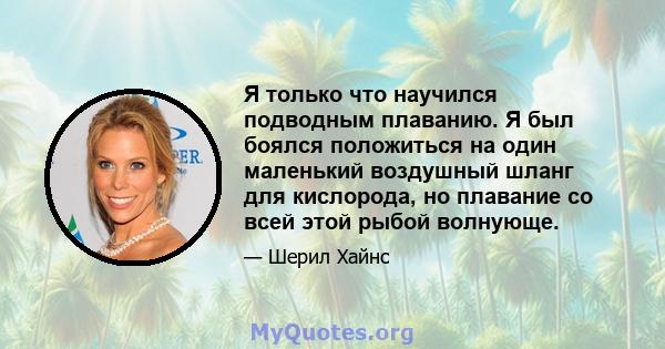 Я только что научился подводным плаванию. Я был боялся положиться на один маленький воздушный шланг для кислорода, но плавание со всей этой рыбой волнующе.