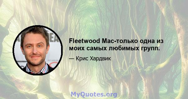 Fleetwood Mac-только одна из моих самых любимых групп.